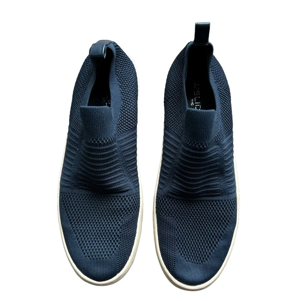 J Slides - Hilo Platform Mesh Navy Blue Sneakers Sz 8.5